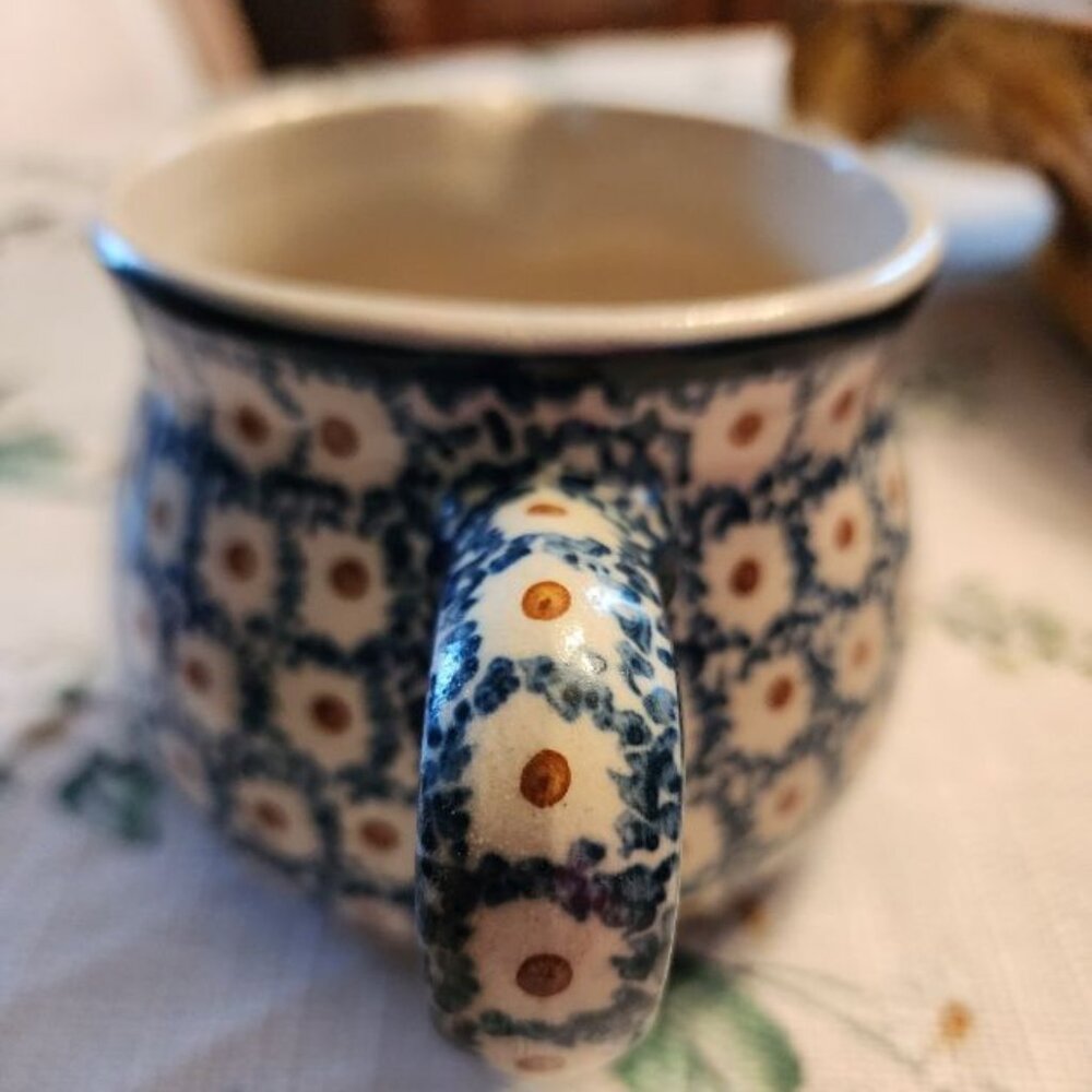 BOLESLAWIEC POLISH CREAMER WITH MARKING - Picture 5 of 5